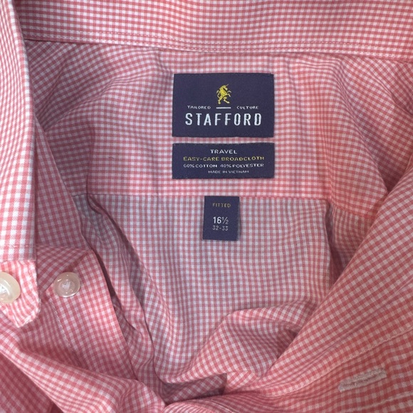 Stafford Pink‎ Dress Shirt - Picture 3 of 3